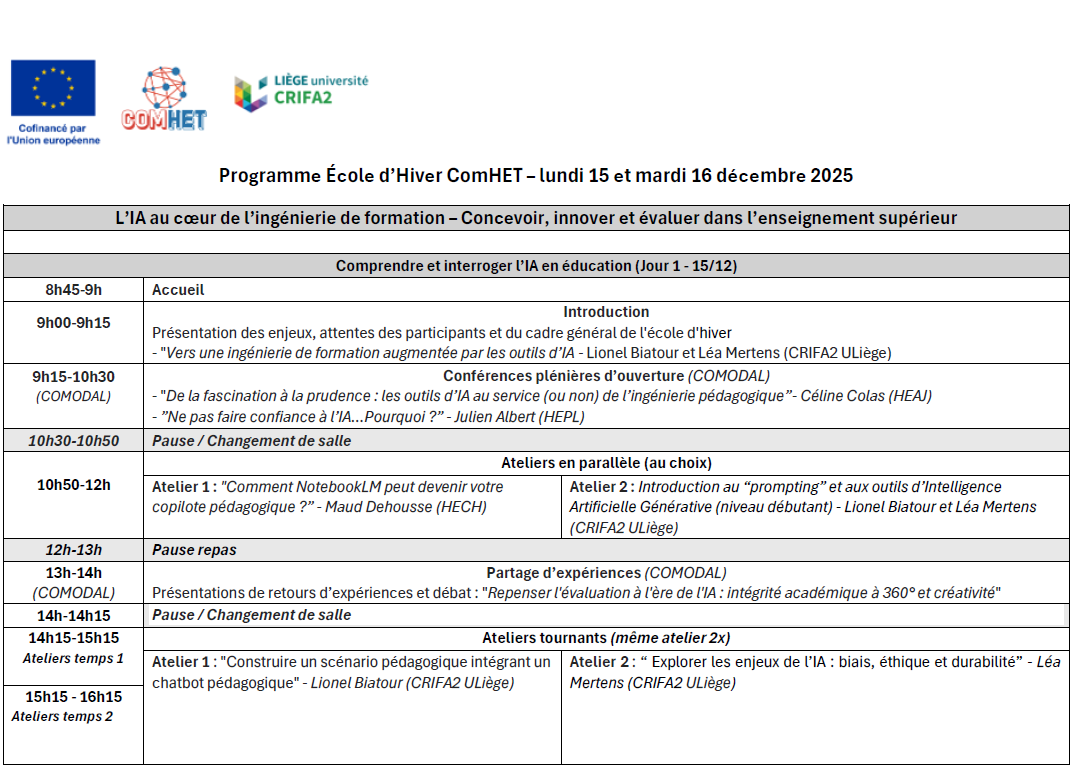 Programme EDH 2025 Jour 1
