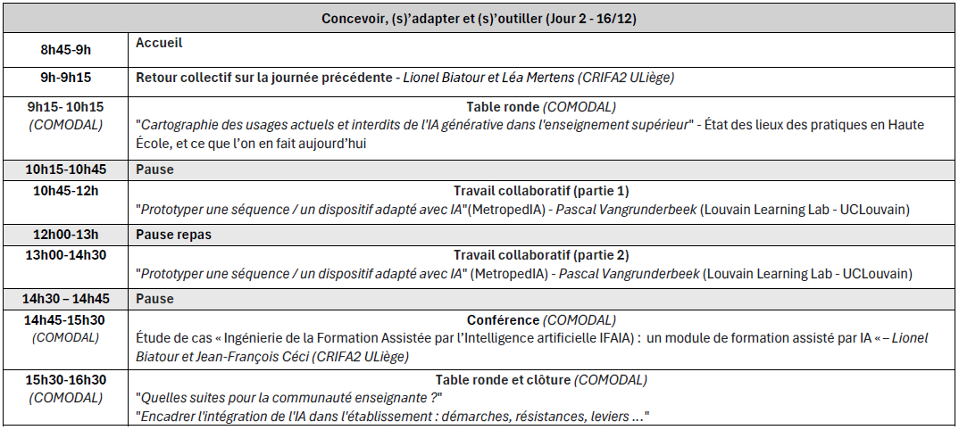 Programme EDH 2025 jour 2